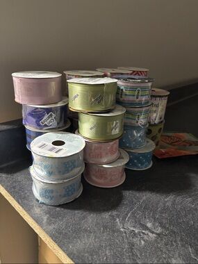 28 Spools of Ribbon Decorative Party Ribbon 50% off